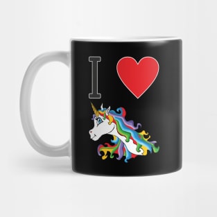I love cute colourful sweet unicorn Mug